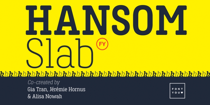 Hansom Slab FY font preview