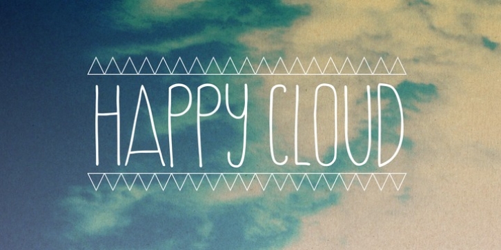 Happy Cloud font preview