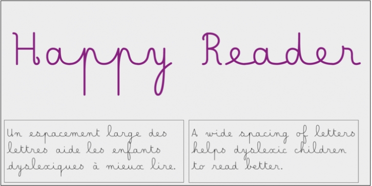 Happy Reader font preview