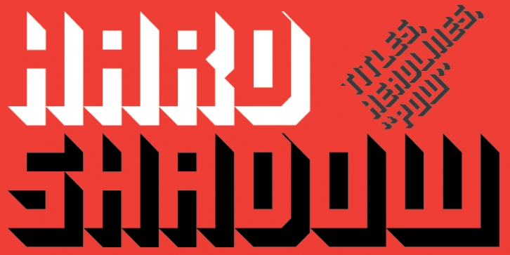 Hard Shadow font preview