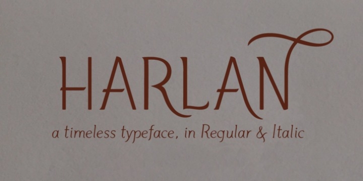 Harlan font preview