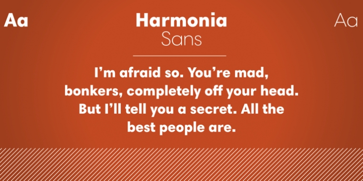 Harmonia Sans font preview