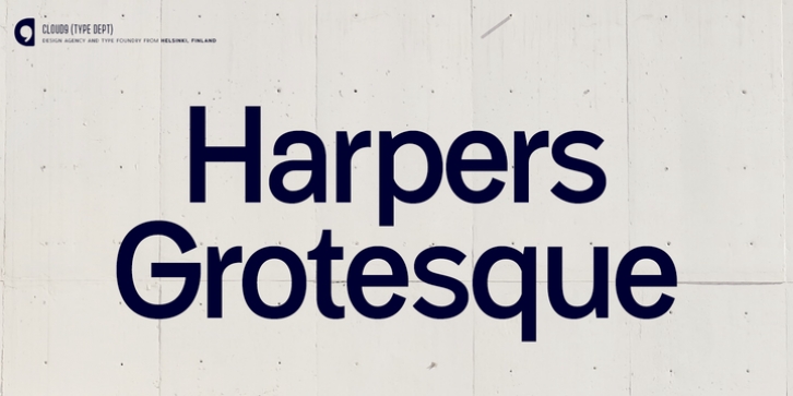 Harpers Grotesque font preview