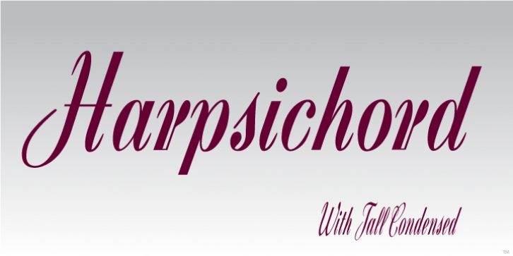 Harpsichord font preview
