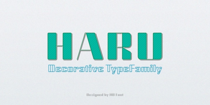 Haru font preview
