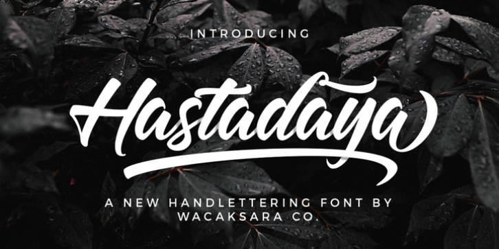 Hastadaya font preview