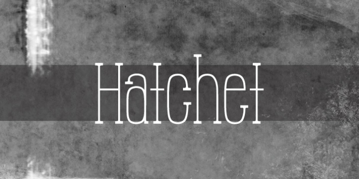 Hatchet font preview