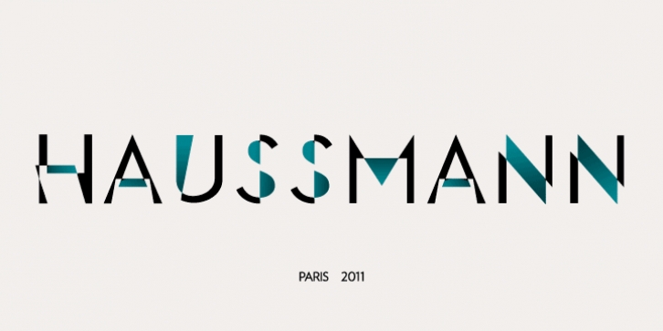 Haussmann font preview