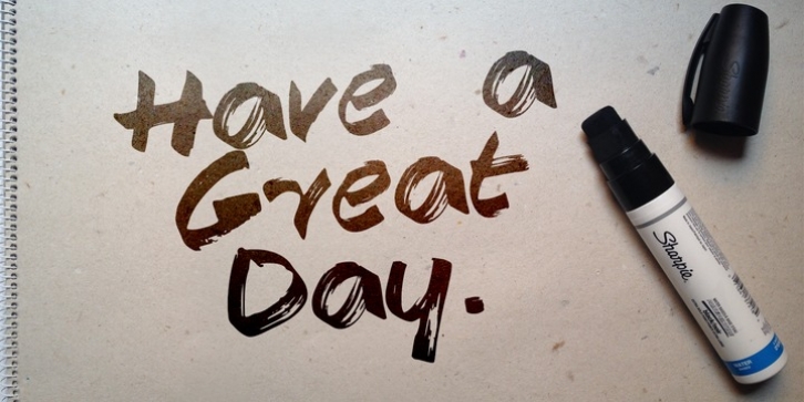 Have A Great Day font preview