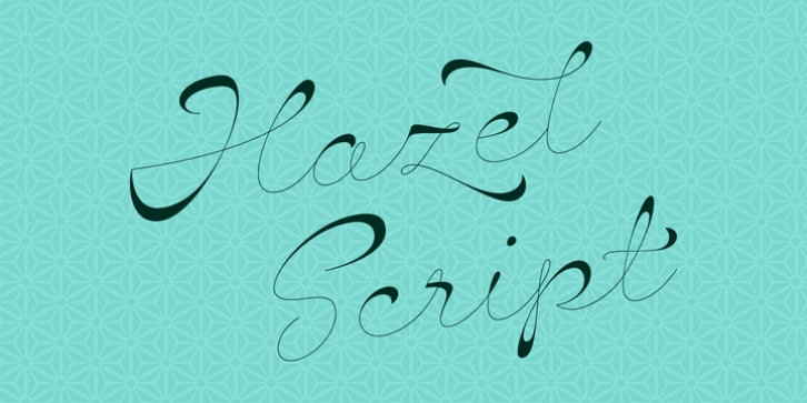 Hazel Script font preview