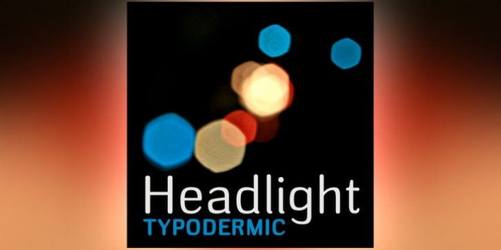 Headlight font preview
