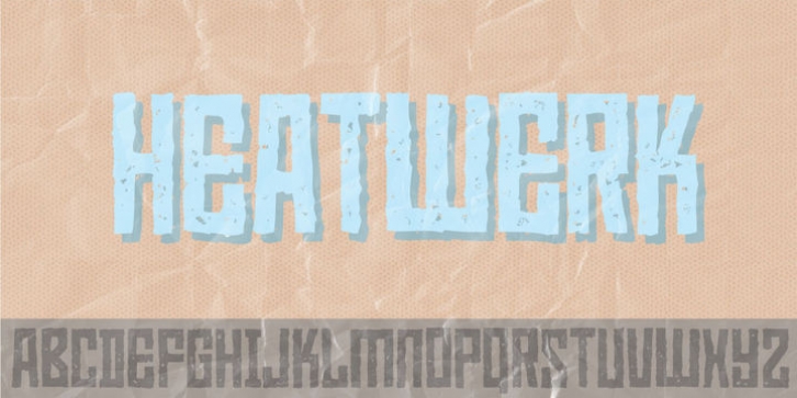 Heatwerk font preview