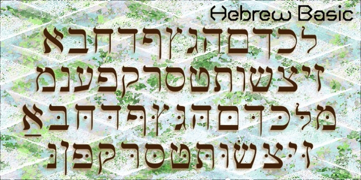 Hebrew Basic font preview