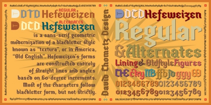 Hefeweizen font preview