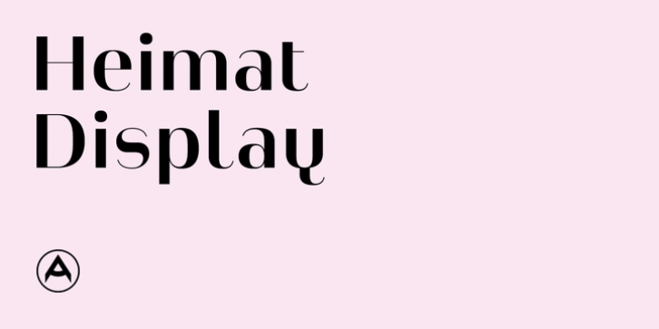 Heimat Display font preview