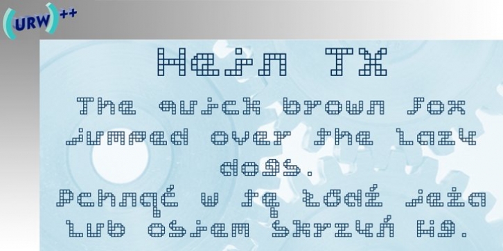 Hein TX Ten font preview