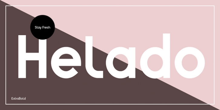 Helado font preview