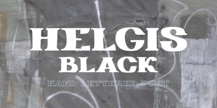 Helgis Black font preview