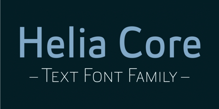 Helia Core font preview