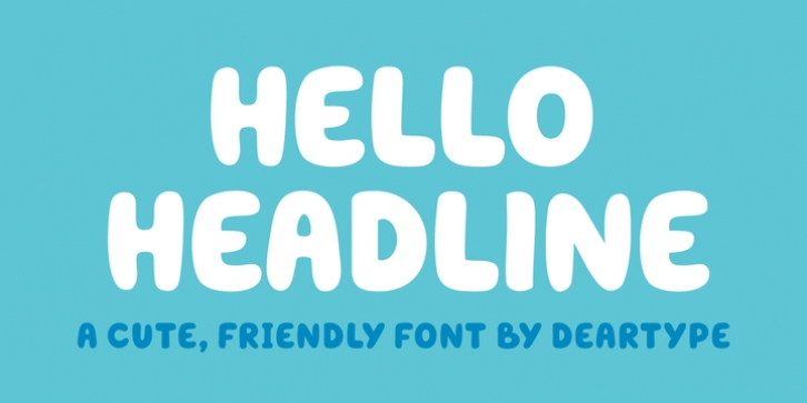 Hello Headline font preview