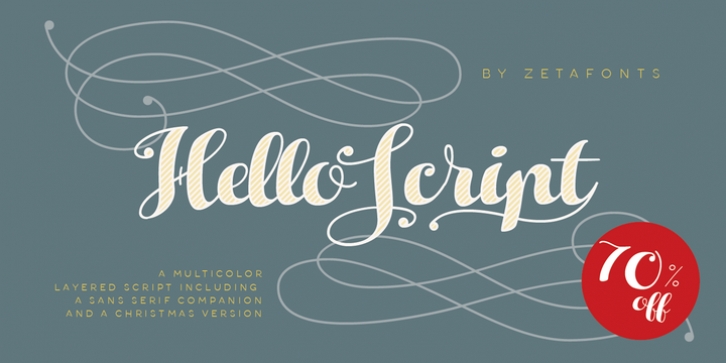 Hello Script font preview