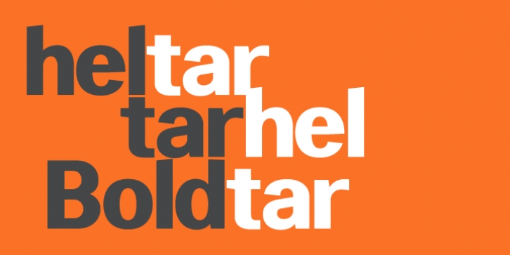 Heltar font preview