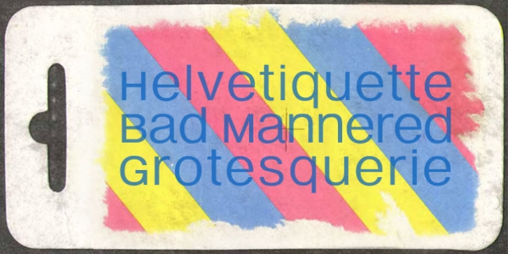 Helvetiquette font preview