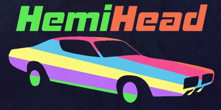 Hemi Head font preview