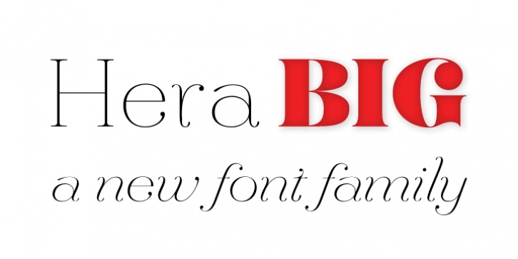 Hera Big font preview