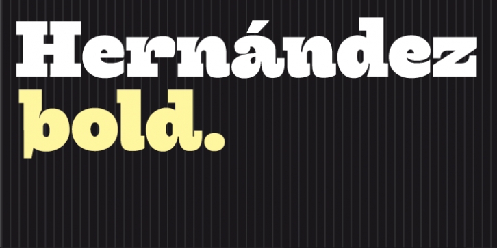 Hernandez font preview