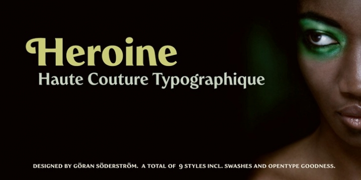 Heroine Pro font preview