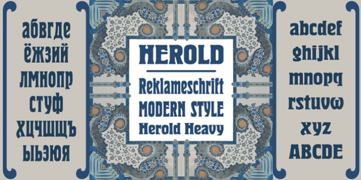 Herold font preview