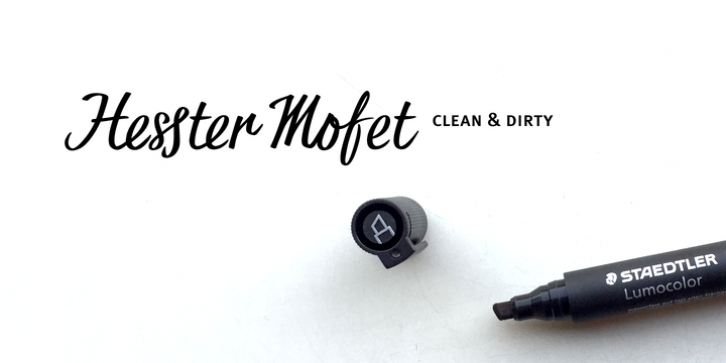 Hesster Mofet font preview