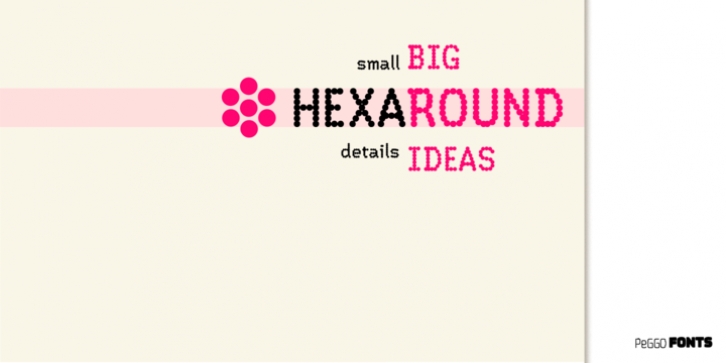 Hexaround font preview