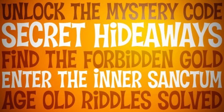 Hideaway font preview