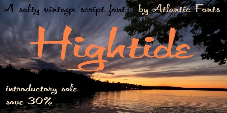 Hightide font preview