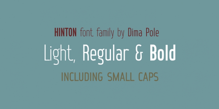 Hinton font preview