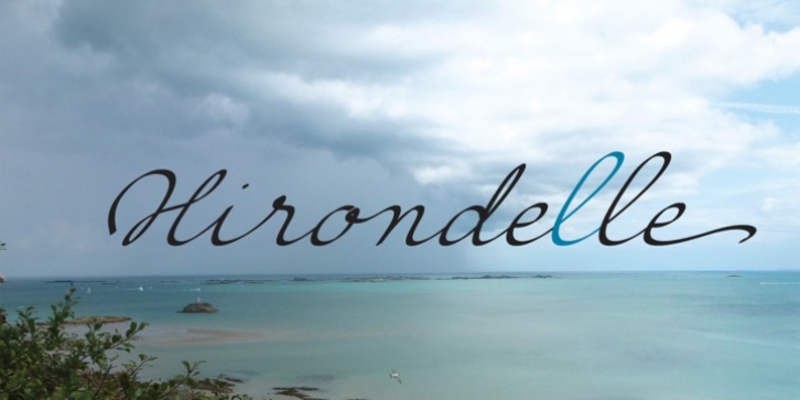 Hirondelle font preview