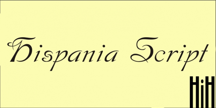 Hispania Script font preview