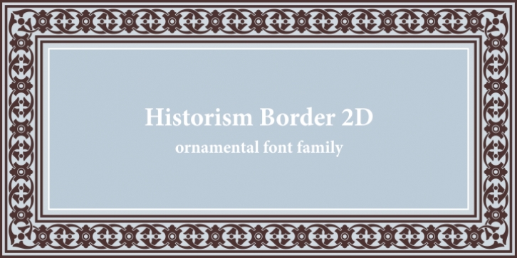Historism Border 2D font preview