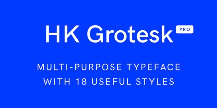 HK Grotesk Pro font preview