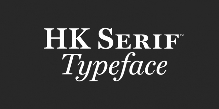HK Serif font preview