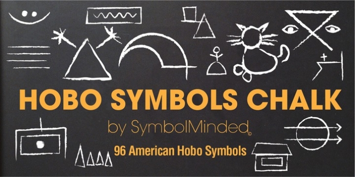 Hobo Symbols Chaulk font preview