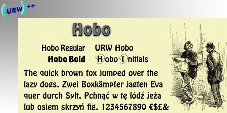 Hobo font preview
