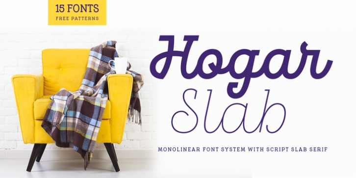 Hogar Slab font preview