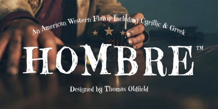 Hombre font preview