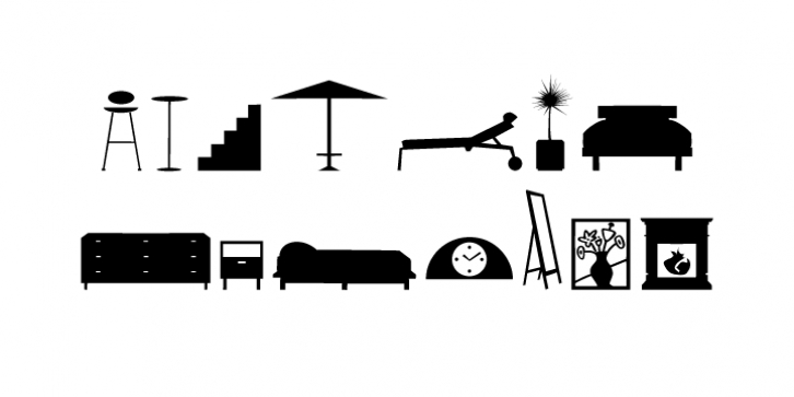 Home Sweet Home Dingbats font preview