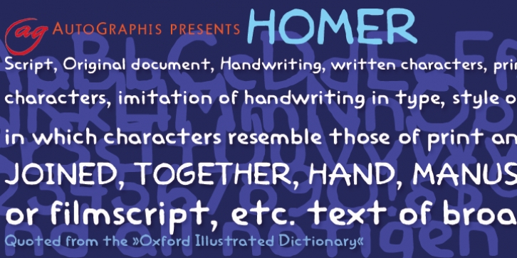 Homer font preview
