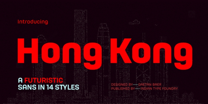 HongKong font preview