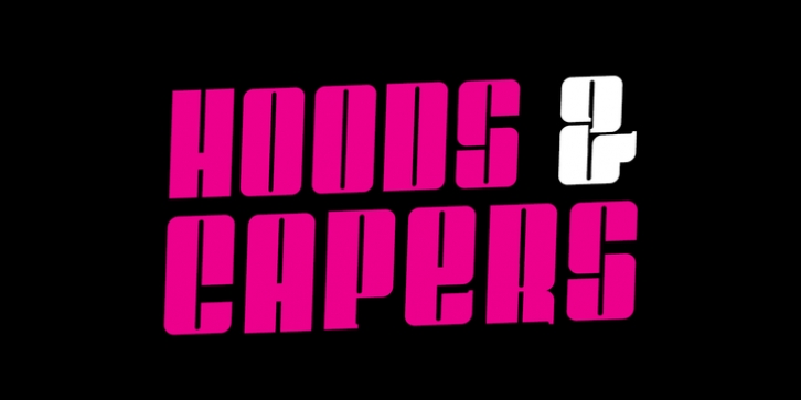 Hoods And Capers font preview